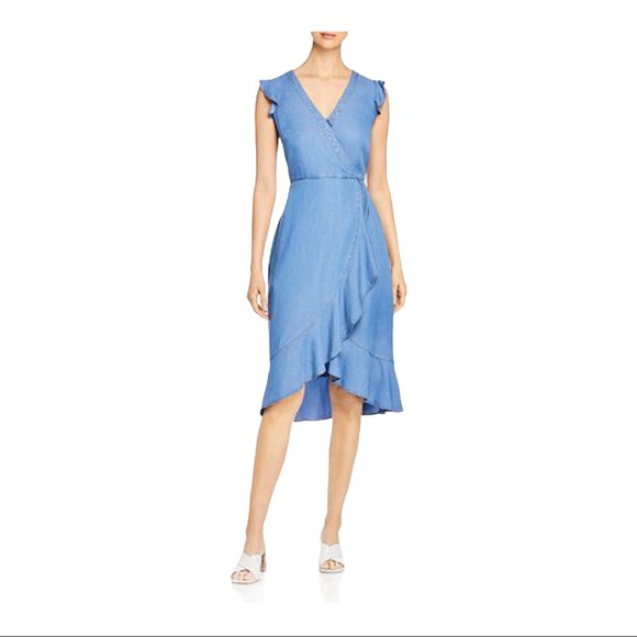 Karl Lagerfeld Dresses & Skirts - KARL LAGERFELD PARIS Denim Wrap Dress